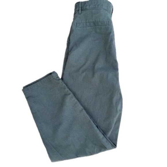 ASOS green straight leg trousers size 10 casual minimalist monochrome chinos - Picture 2 of 4